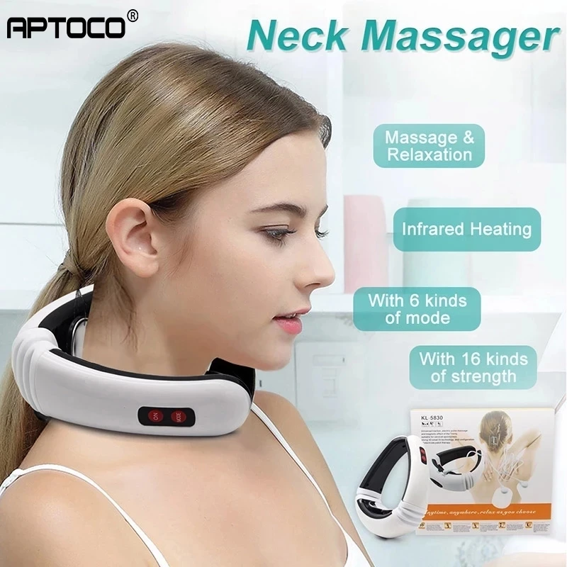 Aptoco Электрический импульсный массажер для спины и шеи Дальний инфракрасный