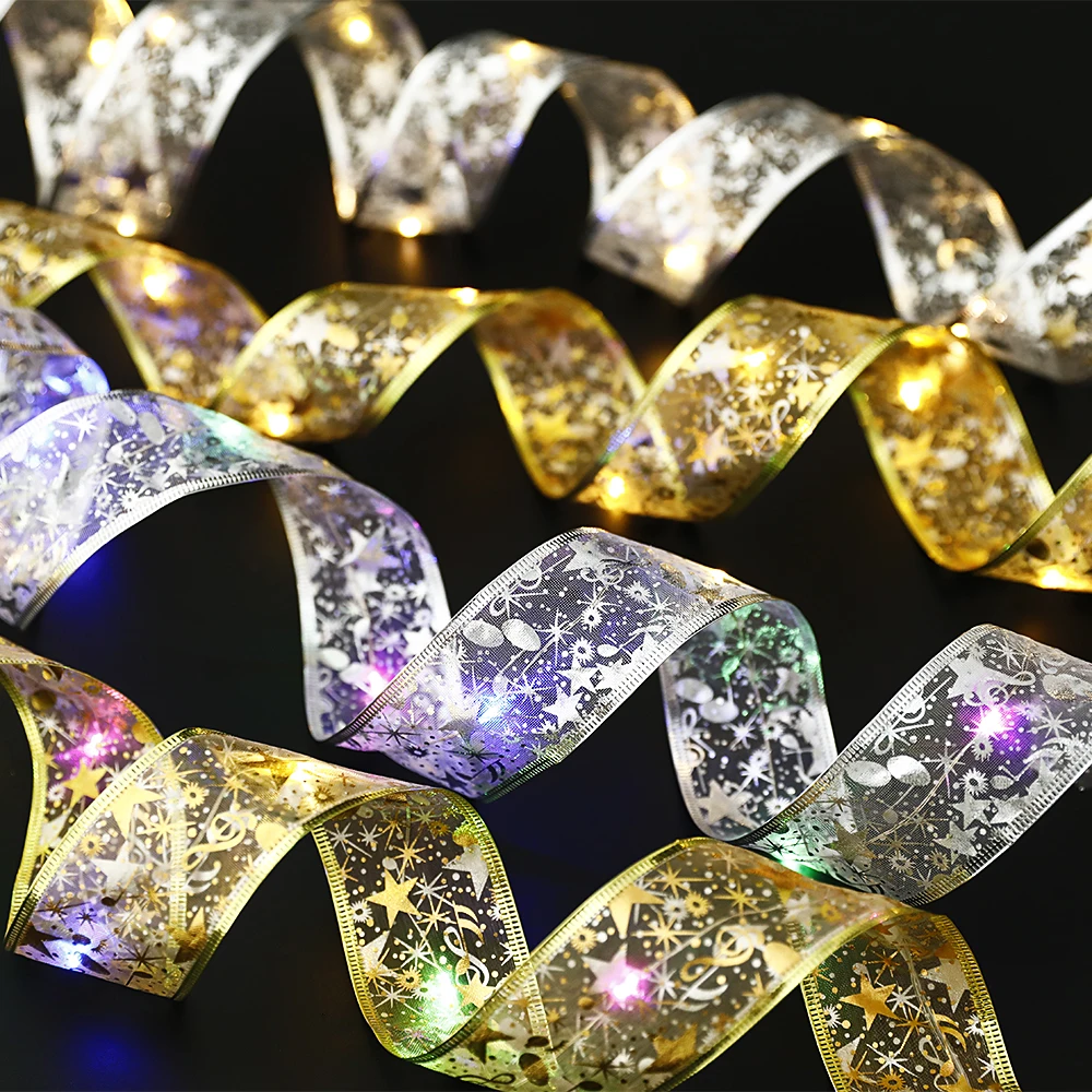Fairy String Lights Waterproof 50 LED 5M Copper Wire Ribbon Bows Lights for Party Weddings Holiday Christmas Tree Decorations
Fairy String Lights Waterproof 50 LED 5M Copper Wire Ribbon Bows Lights for Party Weddings Holiday Christmas Tree Decorations