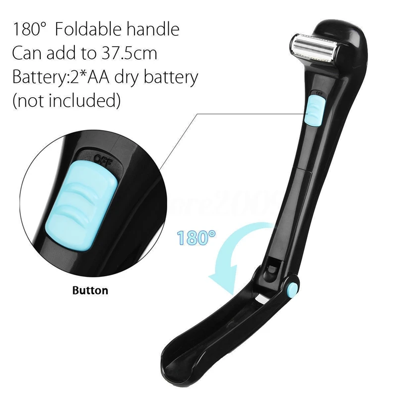 Men Shaving 180 Degrees Foldable Electric Back Hair Shaver Battery Manual Long Handle Hair Remover
Men Shaving 180 Degrees Foldable Electric Back Hair Shaver Battery Manual Long Handle Hair Remover