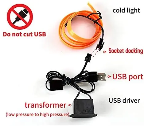 EL Wire Car Interior Atmosphere Ambient Light Tube LED Strip Flexible Neon Lamp Glow String Light For Car Decoration Car Styling
EL Wire Car Interior Atmosphere Ambient Light Tube LED Strip Flexible Neon Lamp Glow String Light For Car Decoration Car Styling