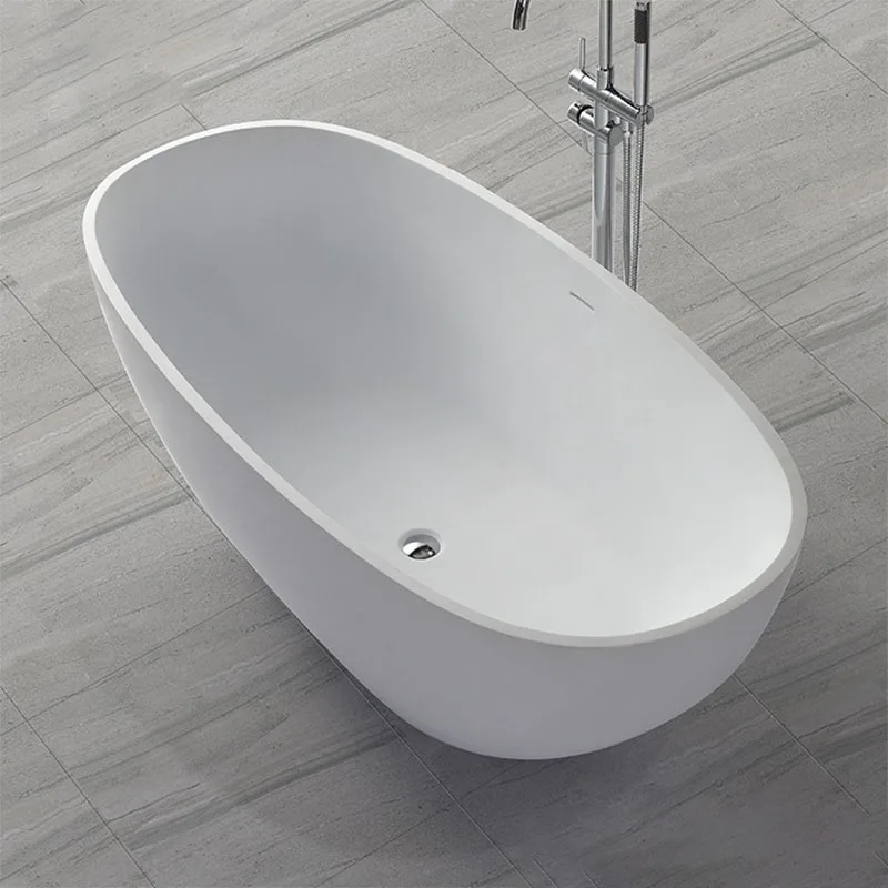1640x770x550mm Acrylic Resin Stone Solid Surface Bathtub Freestanding Homestay Hotel Engineering Tub Matt Finishing KKR-B008
1640x770x550mm Acrylic Resin Stone Solid Surface Bathtub Freestanding Homestay Hotel Engineering Tub Matt Finishing KKR-B008
