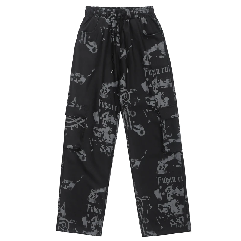 Casual Cargo Pants Ins Vintage Abstract Ink Painting Trousers Men Women Loose Wide Leg Straight Pants Fashion Big Pockets Pants
Casual Cargo Pants Ins Vintage Abstract Ink Painting Trousers Men Women Loose Wide Leg Straight Pants Fashion Big Pockets Pants