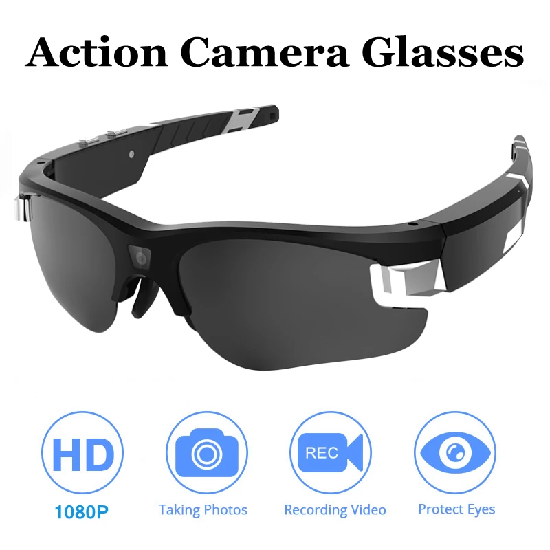 HD 1080P Action Camera Video Glasses Mini Camera Sports Micro Cam Shooting Recorder Bicycle Sunglasses Support Hidden TF Card
HD 1080P Action Camera Video Glasses Mini Camera Sports Micro Cam Shooting Recorder Bicycle Sunglasses Support Hidden TF Card