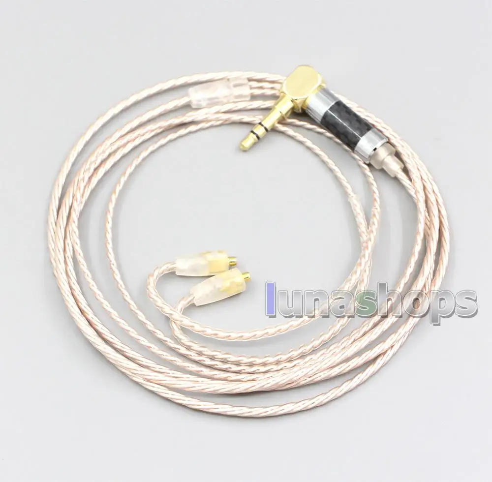 LN006869 Hi-Res Brown XLR 3.5mm 2.5mm 4.4mm Earphone Cable For Westone W40 W50 W60 UM10 UM20 UM30 UM40 UM50 Pro
