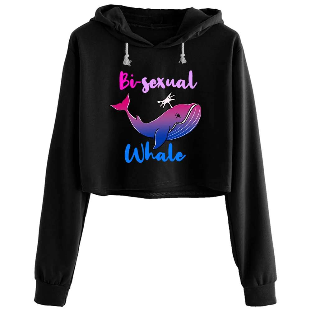 Bisexual Whale Bisexual Pride Crop Hoodies Women Grunge Harajuku Anime Emo Pullover For Girls
Bisexual Whale Bisexual Pride Crop Hoodies Women Grunge Harajuku Anime Emo Pullover For Girls