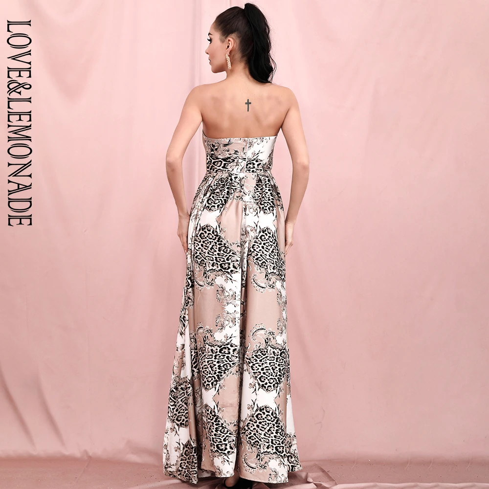 LOVE&LEMONADE Sexy Tube Top High Waist Pink Retro Geometric Pattern Print Animal Pattern A-Line Beach Party Maxi Dress LM81858-4
LOVE&LEMONADE Sexy Tube Top High Waist Pink Retro Geometric Pattern Print Animal Pattern A-Line Beach Party Maxi Dress LM81858-4