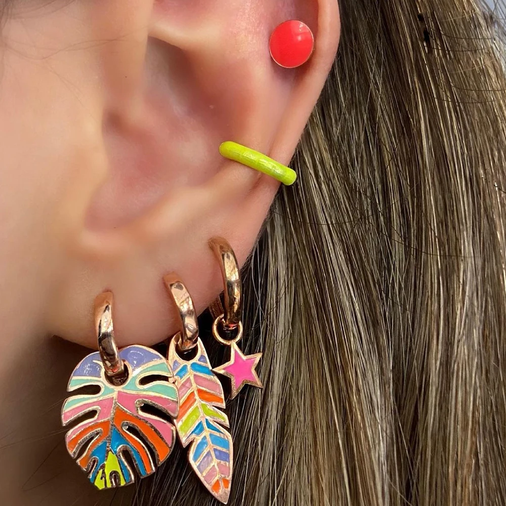 Enthic Enamel Long Feather Drop Earring Rainbow Big Leaf Star Plant Drip Oil Pendant Earring Women's Gold Circle Huggies Jewelry
Enthic Enamel Long Feather Drop Earring Rainbow Big Leaf Star Plant Drip Oil Pendant Earring Women's Gold Circle Huggies Jewelry