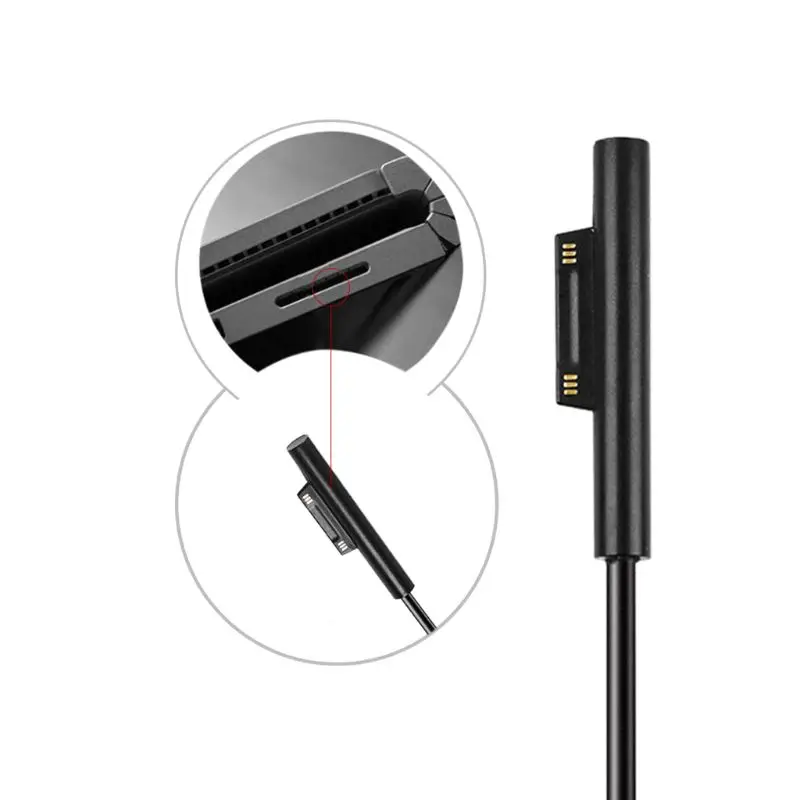 0 2 м USB C женский Тип PD Питание кабель для Microsoft Surface Pro X 3 4 5 Book | Мобильные телефоны и