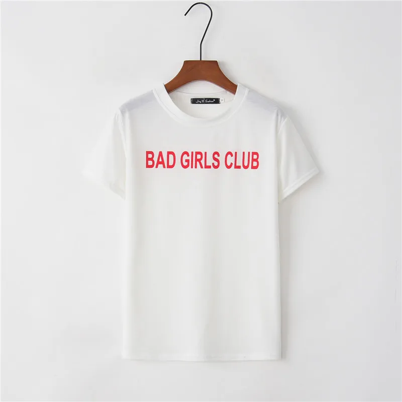 BAD GIRIS CLUB Printed Women T Shirt Fashing Punk Style Street Female Short Sleeve Tops Harajuku Summer Sexy Woman T Shirt Tees 
BAD GIRIS CLUB Printed Women T Shirt Fashing Punk Style Street Female Short Sleeve Tops Harajuku Summer Sexy Woman T Shirt Tees