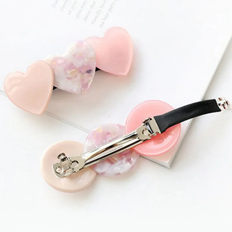 Ins Acetic Acid Heart Shape Women's Hair Clip Acrylic Round Exquisite Hairpins Girls Sweet Geometric Hair Side Clips Headwear
Ins Acetic Acid Heart Shape Women's Hair Clip Acrylic Round Exquisite Hairpins Girls Sweet Geometric Hair Side Clips Headwear