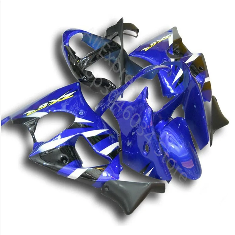 Injection molding fairings set for Kawasaki ZX-6R 2000-2002 blue black motorcycle fairing kit Ninja 636 ZX6R 00-02
Injection molding fairings set for Kawasaki ZX-6R 2000-2002 blue black motorcycle fairing kit Ninja 636 ZX6R 00-02