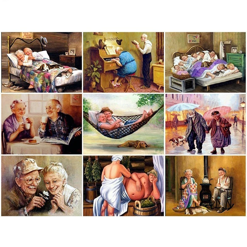 DIY Painting By Numbers Old Couple 40x50cm Kit Oil Coloring By Numbers Wall Art Acrylic Paintings On Canvas Home Decoration
DIY Painting By Numbers Old Couple 40x50cm Kit Oil Coloring By Numbers Wall Art Acrylic Paintings On Canvas Home Decoration