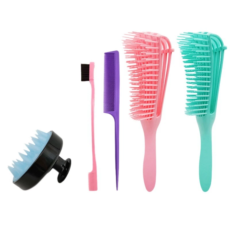 5Pcs Detangling Brush Detangler Brush for Dry and Wet Hair Detangling Hair Comb Set Shampoo Massage Brush Hair Tip Comb
5Pcs Detangling Brush Detangler Brush for Dry and Wet Hair Detangling Hair Comb Set Shampoo Massage Brush Hair Tip Comb