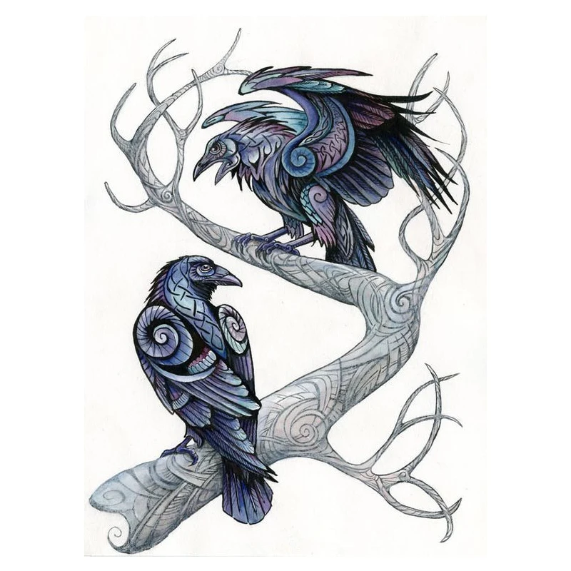 5d Diy Diamond Painting Cross Stitch Hugin & Munin Diamond Embroidery Crows Mosaic Full Rhinestone Gifts Home Decor Wall Sticker
5d Diy Diamond Painting Cross Stitch Hugin & Munin Diamond Embroidery Crows Mosaic Full Rhinestone Gifts Home Decor Wall Sticker