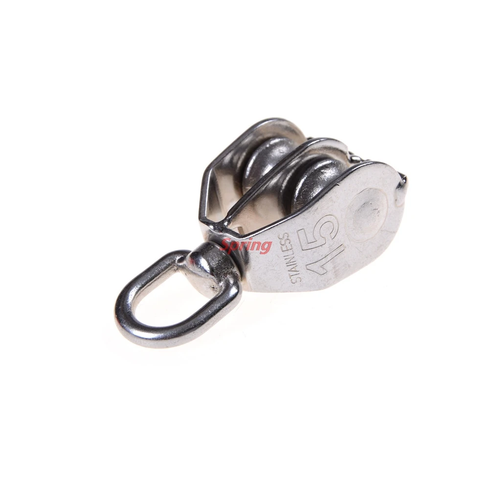 Hot High Quality M15 Durable Swivel 304 Stainless Steel Double Sheave Wire Rope Pulley Block Chain Traction Wheel
Hot High Quality M15 Durable Swivel 304 Stainless Steel Double Sheave Wire Rope Pulley Block Chain Traction Wheel