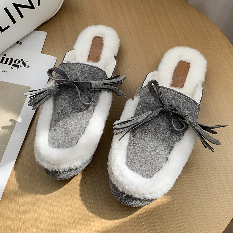 2021 Autumn Winter Fur Mules Women Flats Shoes Loafers Tassels Half Slippers Women Furry Slides Fluffy Hairy Round Toes Slippers
2021 Autumn Winter Fur Mules Women Flats Shoes Loafers Tassels Half Slippers Women Furry Slides Fluffy Hairy Round Toes Slippers