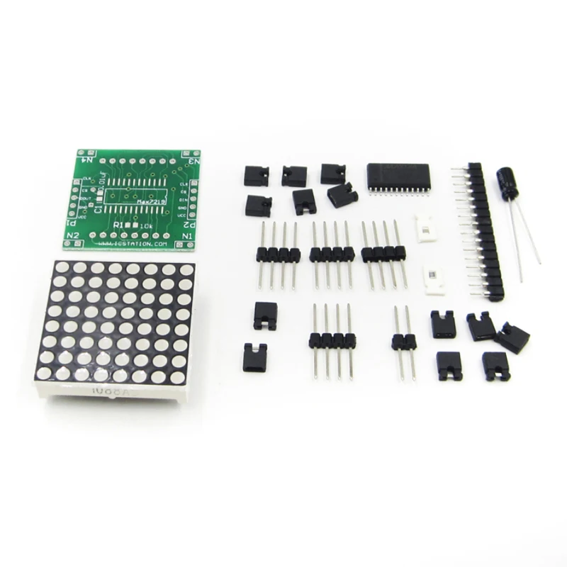 Модуль управления светодиодным дисплеем 8x8 8*8 MAX7219 для Arduino интерфейсный модуль 5 В