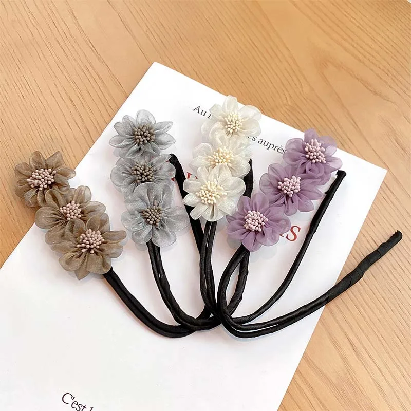 Women Girls Elegant Fashion Bud Chiffon Flowers Bun Maruko Hairstyles Making Tools Sweet Headband Hairbands Hair Accessories
Women Girls Elegant Fashion Bud Chiffon Flowers Bun Maruko Hairstyles Making Tools Sweet Headband Hairbands Hair Accessories
