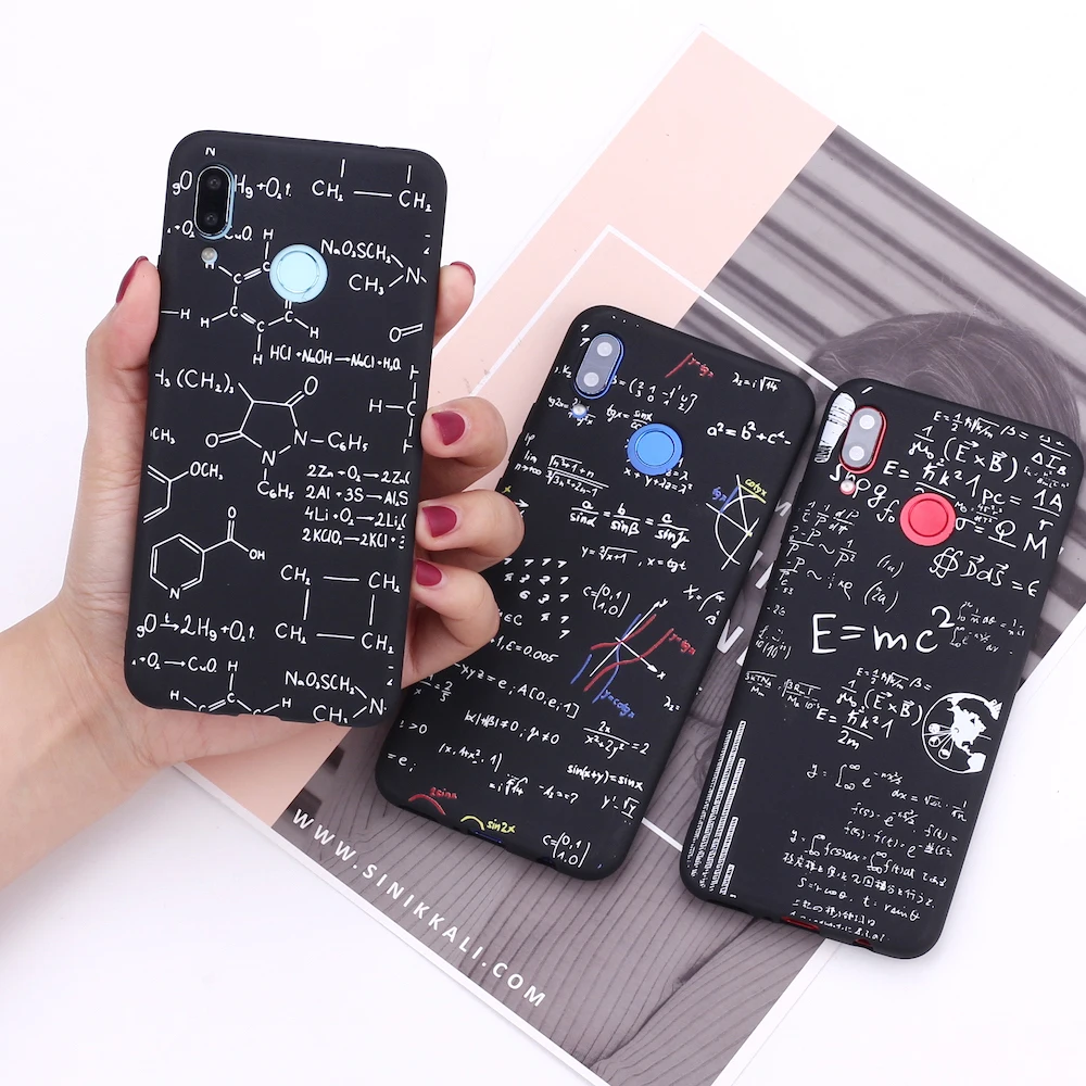 Силиконовый чехол для телефона Xiaomi Mi Redmi Note 5 6 7 8 9 10 lite Pro Plus физика химическая