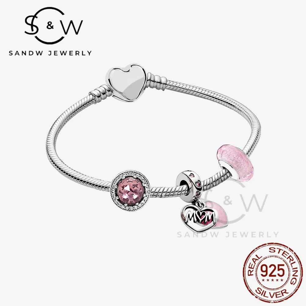 Women's S925 Sterling Silver Jewelry Set Pink Bracelet diy glass beads Romantic Light Luxury Free Shipping
Women's S925 Sterling Silver Jewelry Set Pink Bracelet diy glass beads Romantic Light Luxury Free Shipping