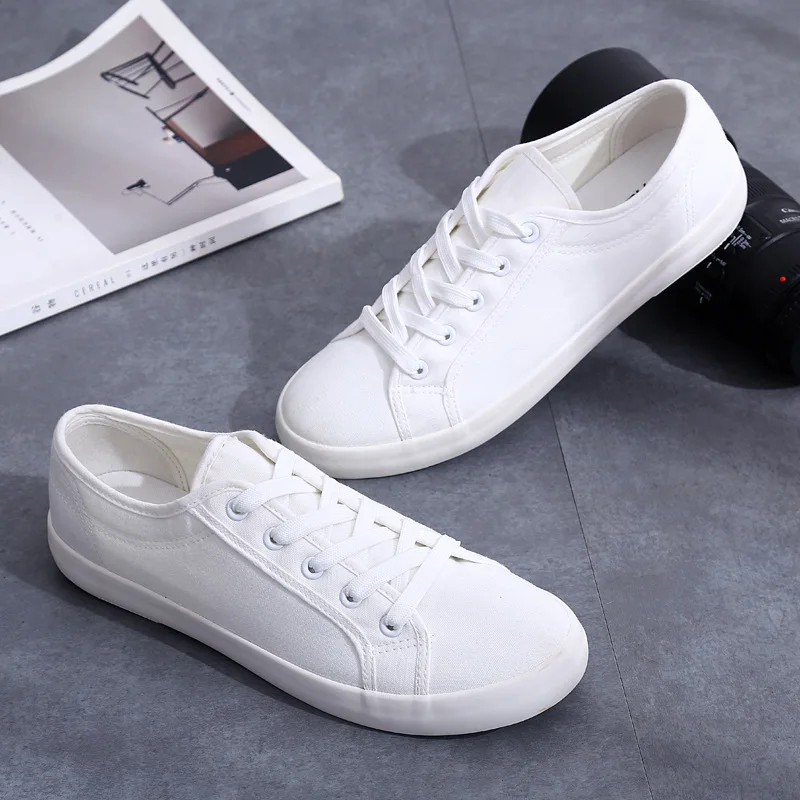 Long-Step Canvas Shoes Men's Flat-Heel All-Match Fashion Art Casual White Shoes Korean Lace Up Sports Shoes
Long-Step Canvas Shoes Men's Flat-Heel All-Match Fashion Art Casual White Shoes Korean Lace Up Sports Shoes