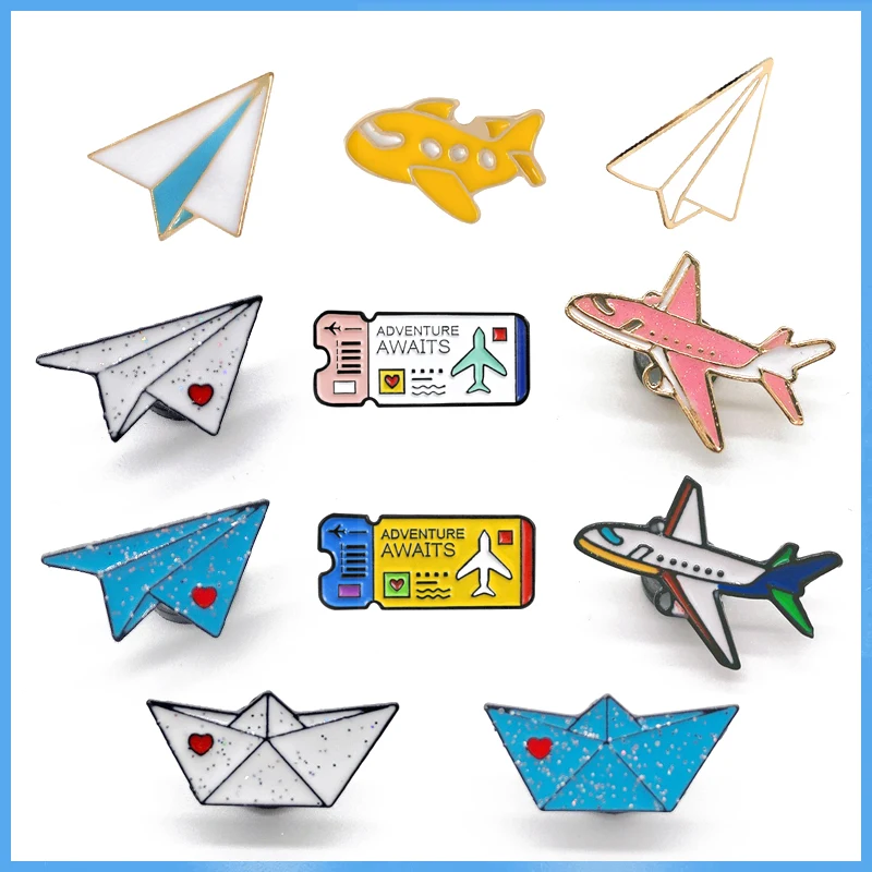 Cartoon Childhood Memory Enamel Pins airplane Boat Brooch Backpack Clothes Button Badge aircraft Ticket Jewelry For Kids Friends
Cartoon Childhood Memory Enamel Pins airplane Boat Brooch Backpack Clothes Button Badge aircraft Ticket Jewelry For Kids Friends