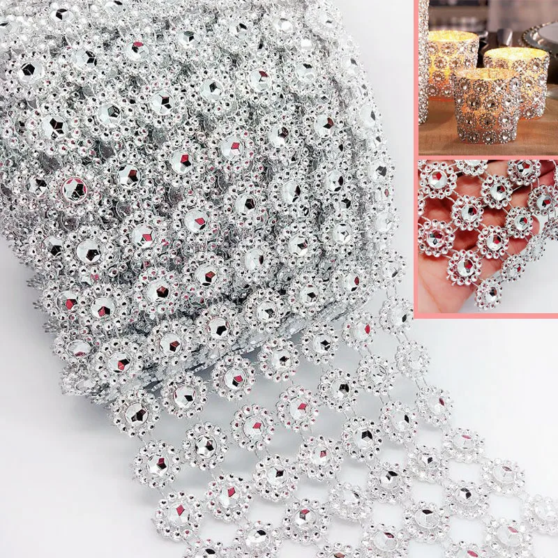 5 YARD DIAMOND MESH WRAP ROLL CRYSTAL RHINESTONE SPARKLE BLING RIBBON DECORATION
5 YARD DIAMOND MESH WRAP ROLL CRYSTAL RHINESTONE SPARKLE BLING RIBBON DECORATION