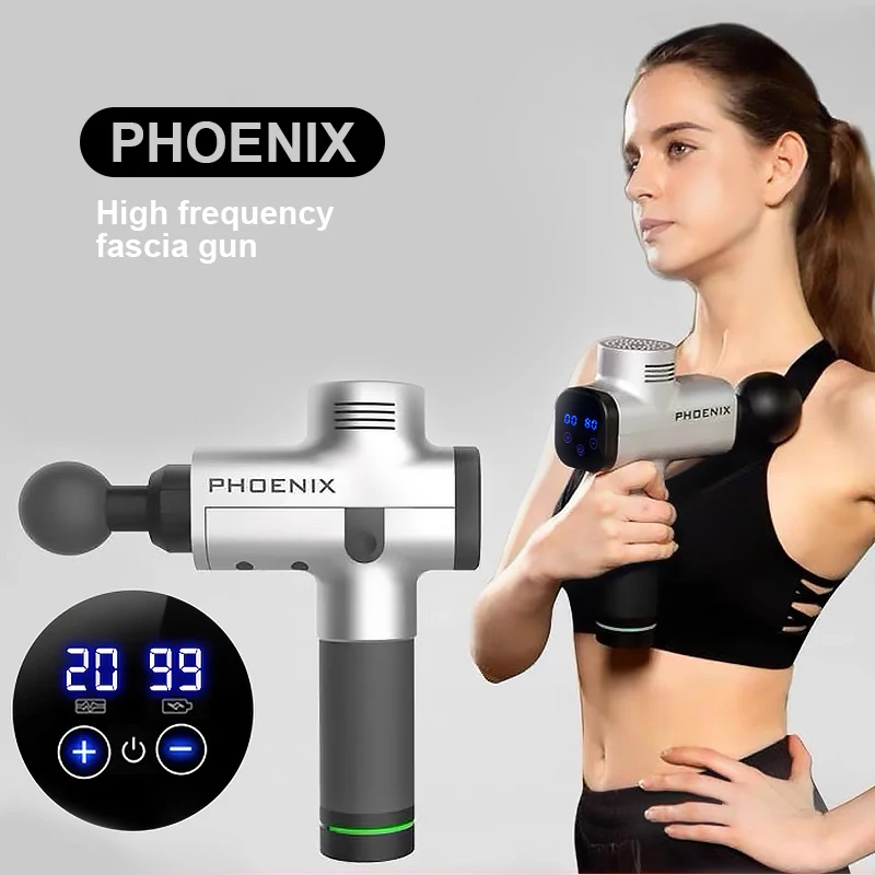 Перкуссионный массажный пистолет Phoenix a2 Silver Электрический массажер для тела, 6 головок, пистолет-массажер Phoenix
Перкуссионный массажный пистолет Phoenix a2 Silver Электрический массажер для тела, 6 головок, пистолет-массажер Phoenix
