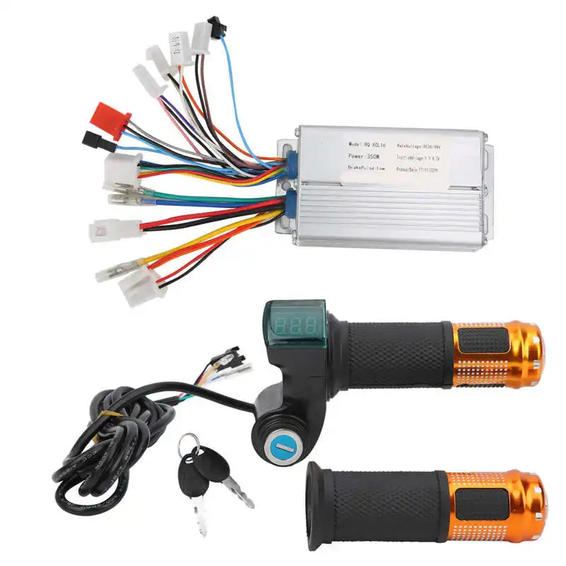 E-bike Motor 36V 48V 350W Universal Brushless Controller and Universal Number Lock Throttle Grip Set
E-bike Motor 36V 48V 350W Universal Brushless Controller and Universal Number Lock Throttle Grip Set