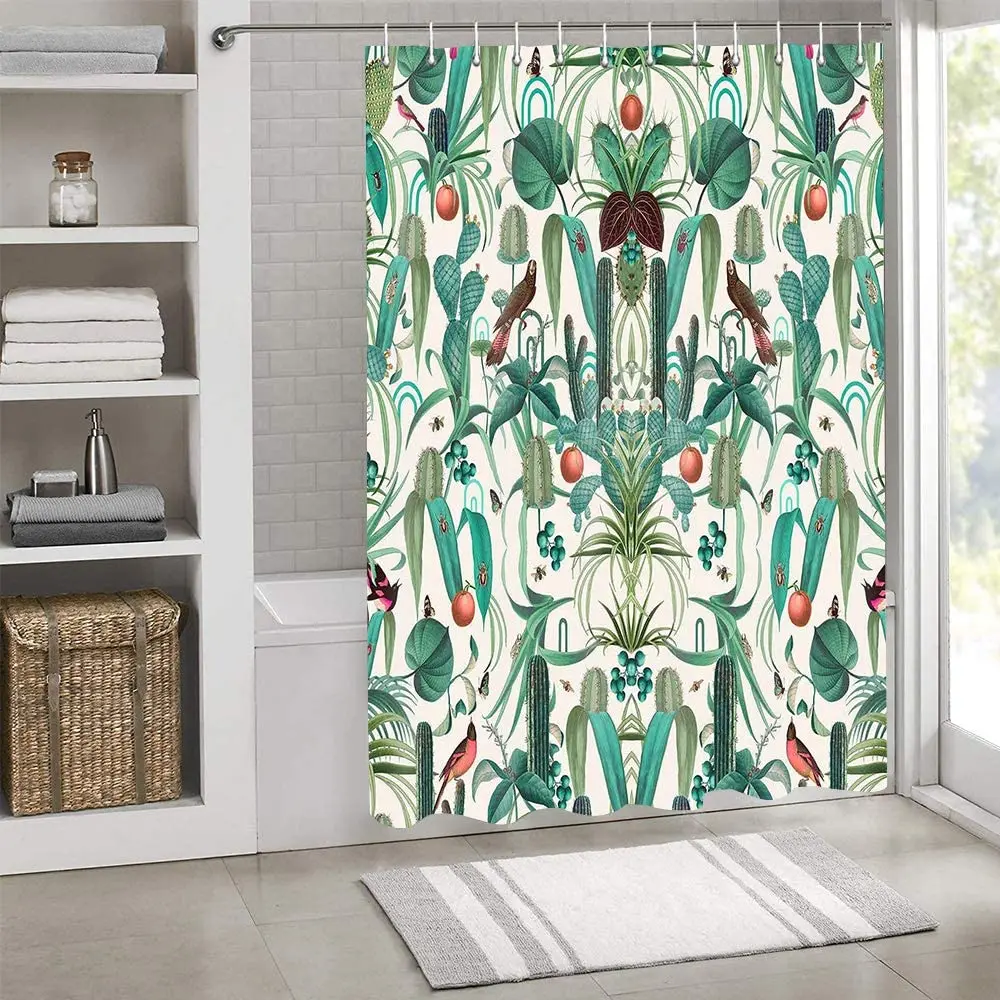 Занавеска для душа с изображением кактуса, Тропическое зеленое растение, суккуленты, занавеска для ванны с цветами, водонепроницаемая ткан...
Занавеска для душа с изображением кактуса, Тропическое зеленое растение, суккуленты, занавеска для ванны с цветами, водонепроницаемая ткан...