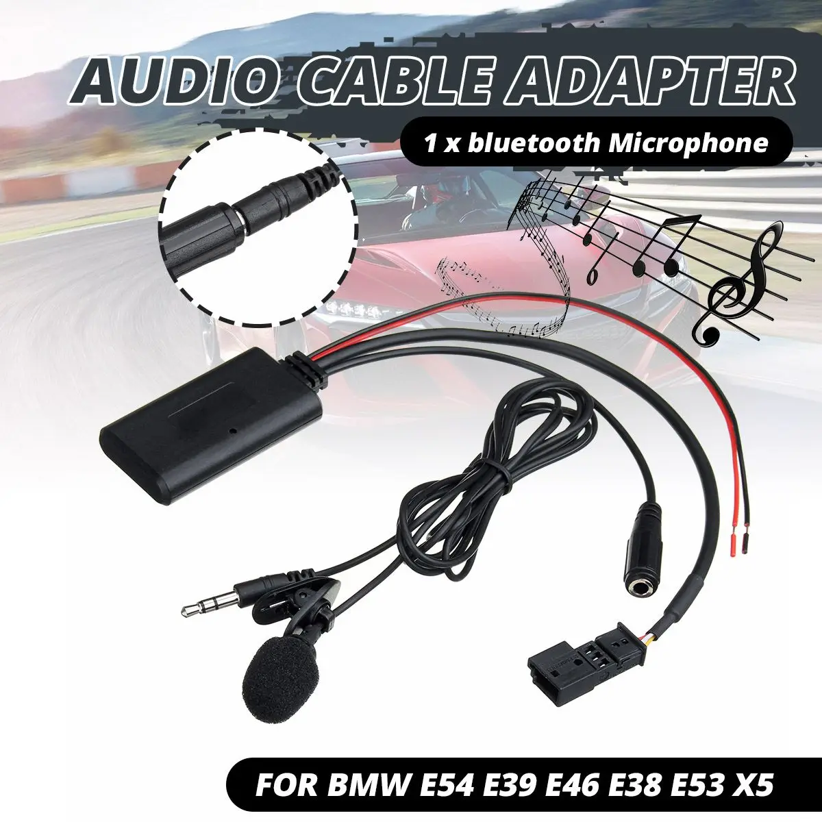 HD Audio Music transmission bluetooth 5.0 Adaptor Aux Cable +MIC For BMW E54 E39 E46 E38 E53 X5
HD Audio Music transmission bluetooth 5.0 Adaptor Aux Cable +MIC For BMW E54 E39 E46 E38 E53 X5