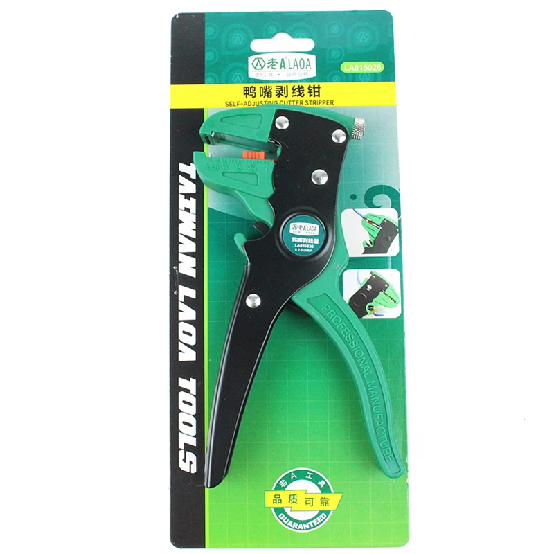 LAOA Automatic Wire Stripper Universal Duckbill Electric Wires Stripping Pliers Cable Crimper Strippers Tools Made In Taiwan
LAOA Automatic Wire Stripper Universal Duckbill Electric Wires Stripping Pliers Cable Crimper Strippers Tools Made In Taiwan