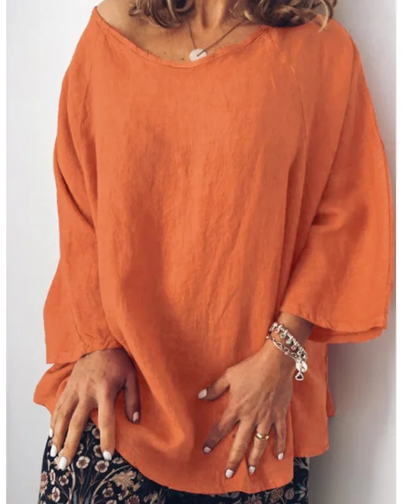 Fashion Women Long Sleeve Blouse Solid Cotton Linen Shirt Autumn Basic Tops Robe Loose Shirt Chemise Tunic
Fashion Women Long Sleeve Blouse Solid Cotton Linen Shirt Autumn Basic Tops Robe Loose Shirt Chemise Tunic