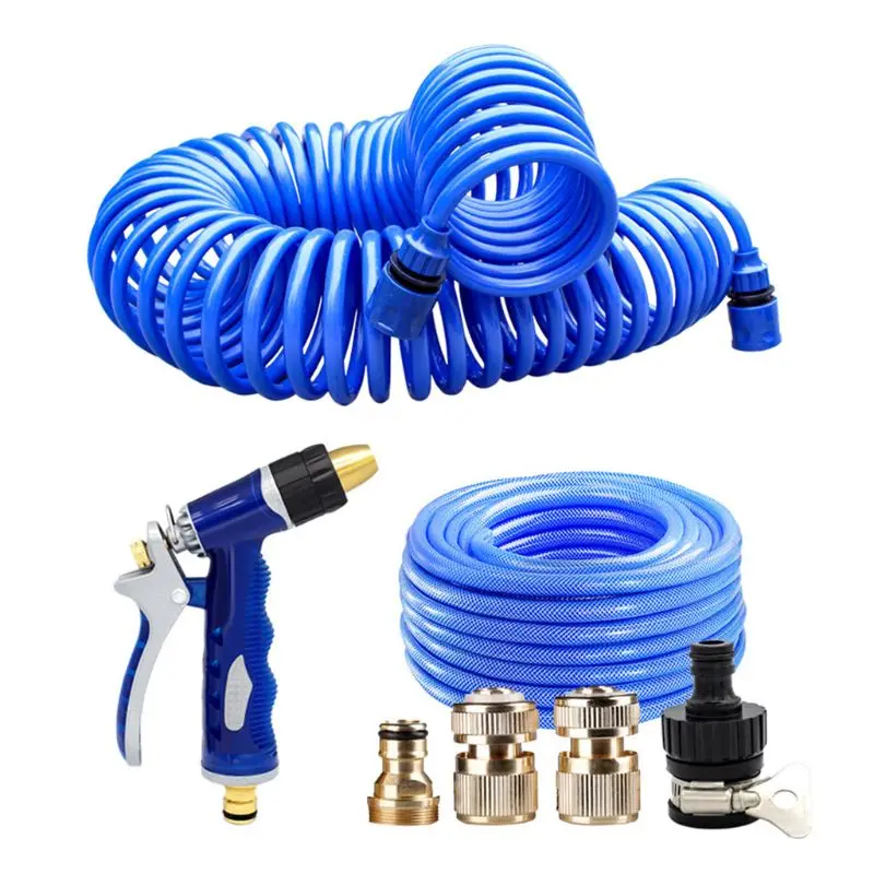 10m/15m Garden Curly Water Hose Flexible Spring Tube for Spray Gun Car Washer Flower Lawn Watering Pipe
10m/15m Garden Curly Water Hose Flexible Spring Tube for Spray Gun Car Washer Flower Lawn Watering Pipe