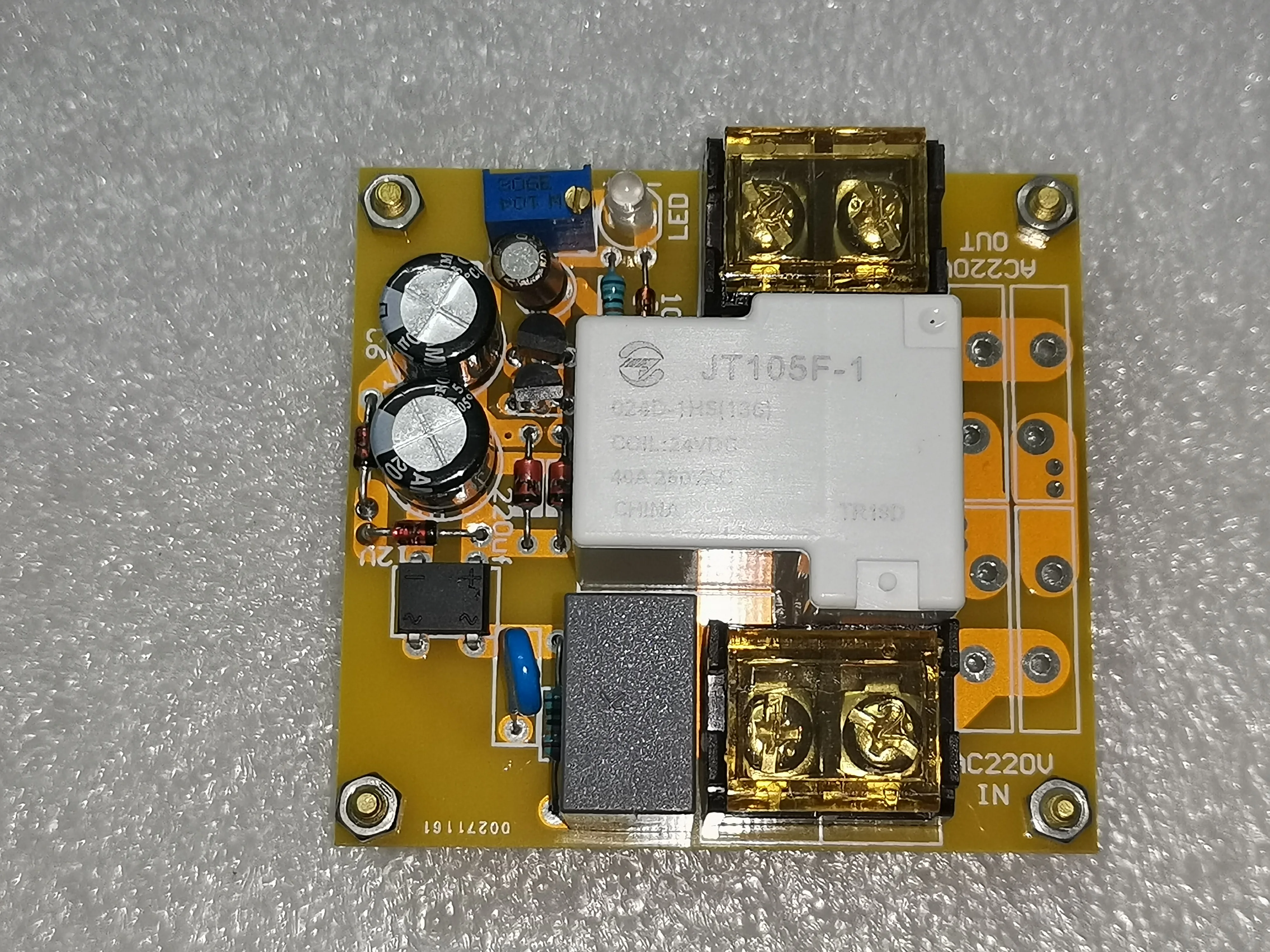 AC220V Delay Switch Circuit Board, Delay Switch On, Timing Switch 1-15 Seconds Adjustable
AC220V Delay Switch Circuit Board, Delay Switch On, Timing Switch 1-15 Seconds Adjustable