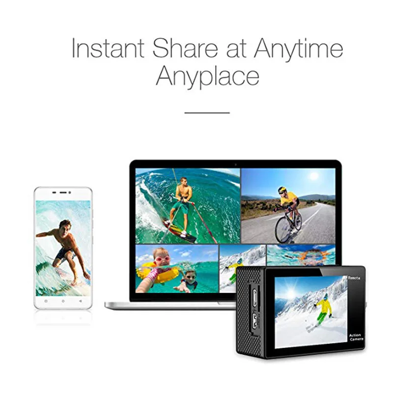 4K WiFi Sports Action Camera Ultra HD Waterproof 170 Degree Wide Angle Camcorder SGA998
4K WiFi Sports Action Camera Ultra HD Waterproof 170 Degree Wide Angle Camcorder SGA998