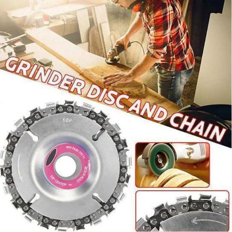 Wood Carving Disc Woodworking Chain Grinder Chain Saws Disc Chain Plate Tool Angle Grinding 5 Inch 4 inch Dropshipping
Wood Carving Disc Woodworking Chain Grinder Chain Saws Disc Chain Plate Tool Angle Grinding 5 Inch 4 inch Dropshipping