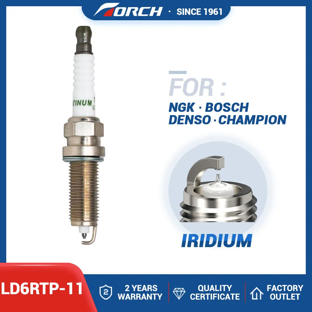 Candle PLZKAR6A-11/LZKAR6AP-1 Spark Plug Replacement Torch Brand Iridium Platinum Bujia LD6RTP-11 Ignition System
Candle PLZKAR6A-11/LZKAR6AP-1 Spark Plug Replacement Torch Brand Iridium Platinum Bujia LD6RTP-11 Ignition System
