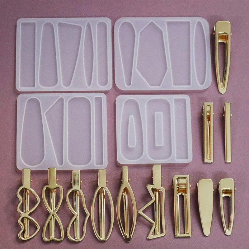 16Pcs DIY Barrettes Silicone Epoxy Resin Molds DIY Hair Pin Jewelry Casting Mold Hair Clip Silicone Molds Jewelry Tools
16Pcs DIY Barrettes Silicone Epoxy Resin Molds DIY Hair Pin Jewelry Casting Mold Hair Clip Silicone Molds Jewelry Tools