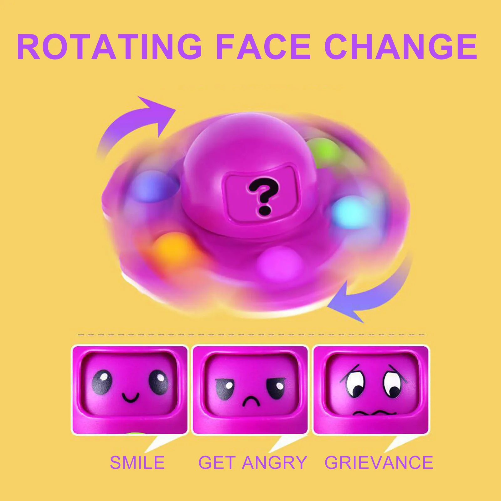 Fidgets popper Spinner Push Bubble Anti Stress Sensory Toy For Kids Adult Stress Reliever Spinners Chang Face Fidget Toys поп ит
Fidgets popper Spinner Push Bubble Anti Stress Sensory Toy For Kids Adult Stress Reliever Spinners Chang Face Fidget Toys поп ит
