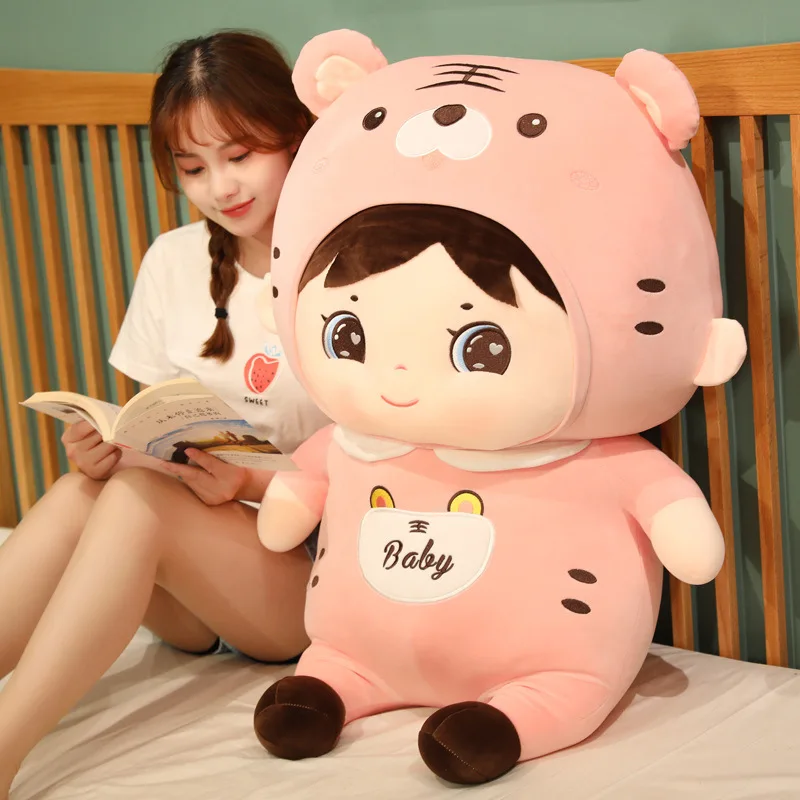 Cute Transformed Tiger Girl Plush Toy Ragdoll Tiger Doll Accompanying Children To Sleep Soothing Gift 
Cute Transformed Tiger Girl Plush Toy Ragdoll Tiger Doll Accompanying Children To Sleep Soothing Gift