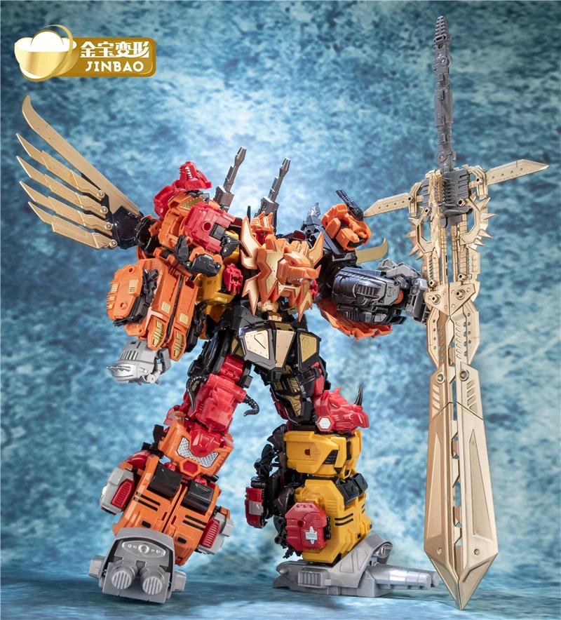 JinBao трансформация G1 MMC Predaking Feral Rex Predacons 6 в 1 улучшенная версия фигурка робота