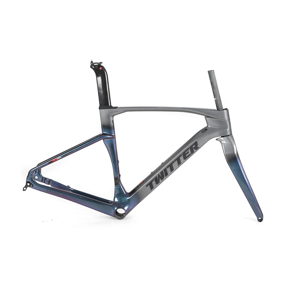 TWITTER v2 700*40C full color carbon fiber frame road bike mixed gravel bike framecarbon fiber bike frame road carbon disc frame
TWITTER v2 700*40C full color carbon fiber frame road bike mixed gravel bike framecarbon fiber bike frame road carbon disc frame