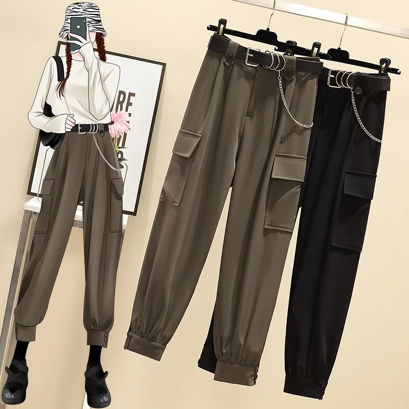 Black Plus Large Size Oversize Korean Vintage Clothes Women'S High Waist Trousers Fashion Pants For Girls Streetwear Autumn
Black Plus Large Size Oversize Korean Vintage Clothes Women'S High Waist Trousers Fashion Pants For Girls Streetwear Autumn