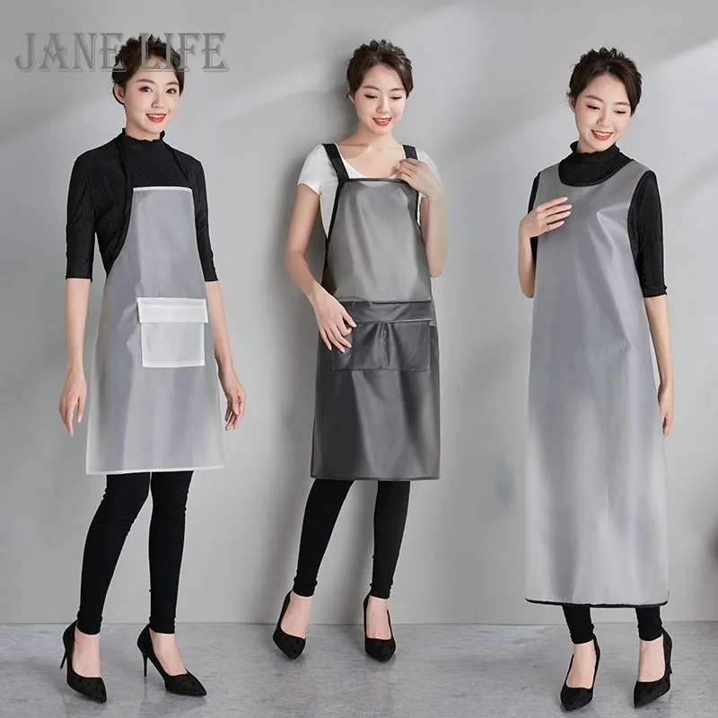Simple Apron Long Waterproof And Oil-proof Adult Chef's Kitchen Household Aquatic Transparent Wear-Resistant Work Clothes Smock
Simple Apron Long Waterproof And Oil-proof Adult Chef's Kitchen Household Aquatic Transparent Wear-Resistant Work Clothes Smock
