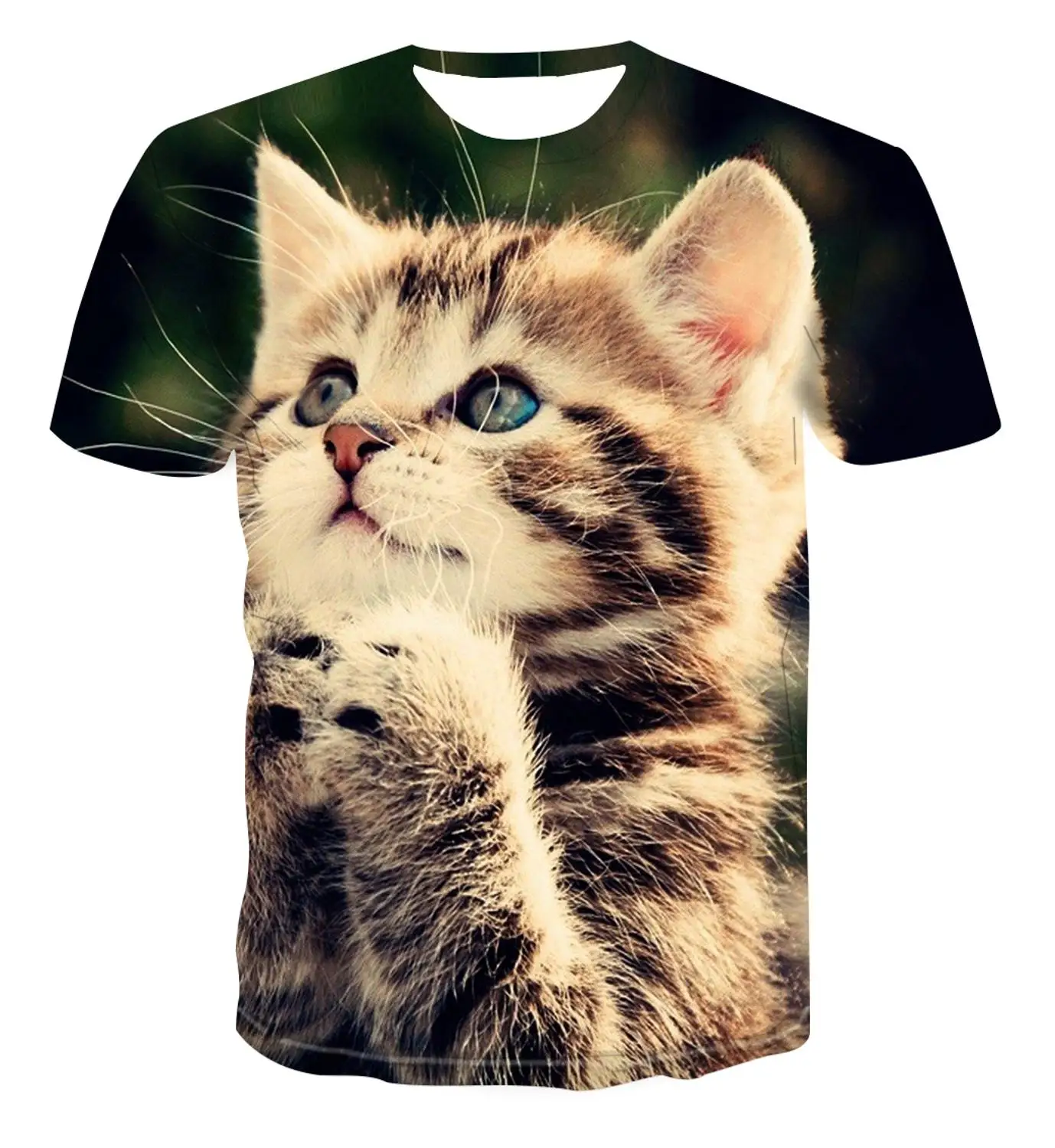 Summer 2021 Hot Sale 3D Cat Printed T-shirt Animal Round Neck Short Sleeve T-shirt Comfortable Loose Men and Women Clothes 
Summer 2021 Hot Sale 3D Cat Printed T-shirt Animal Round Neck Short Sleeve T-shirt Comfortable Loose Men and Women Clothes