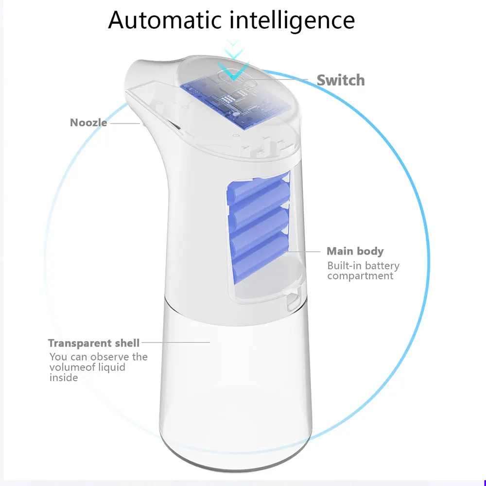Automatic Bathroom Dispenser Smart Sensor Liquid Soap Dispenser For Kitchen Hand Free Automatic Soap Dispenser