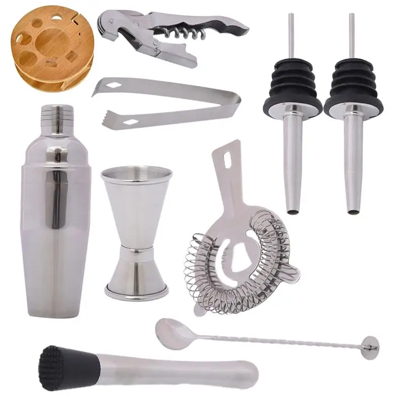 10 шт. инструменты для вина, практичный прочный безопасный Набор для бармена, инструменты для смешивания вина, коктейльный шейкер для бара 
10 шт. инструменты для вина, практичный прочный безопасный Набор для бармена, инструменты для смешивания вина, коктейльный шейкер для бара