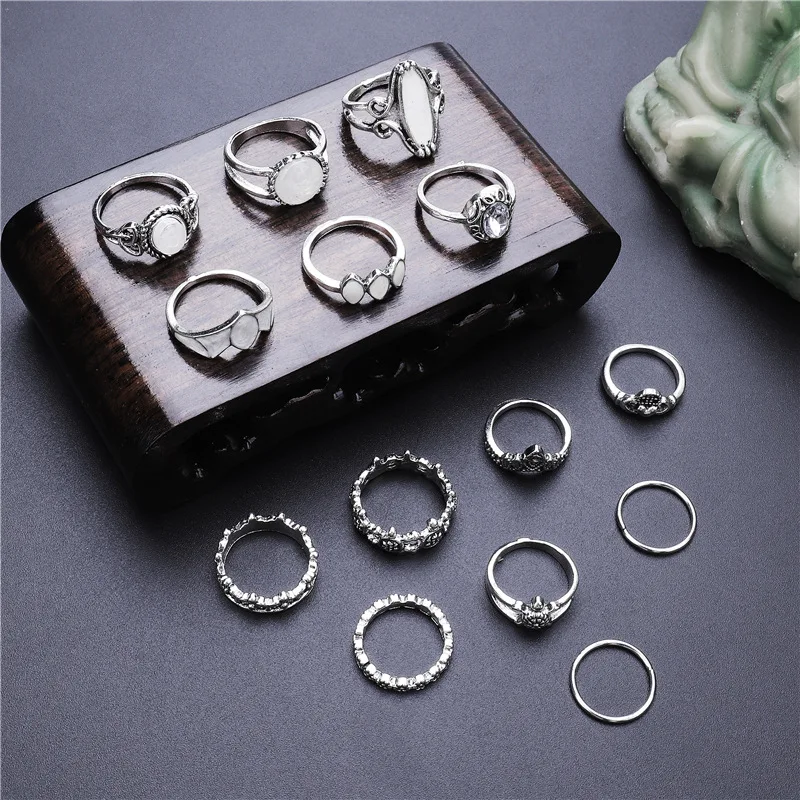 Bohemian Simple Design Round Gold Color Rings Set for Women Handmade Geometry Crystal Finger Ring Set Female Jewelry Gifts
Bohemian Simple Design Round Gold Color Rings Set for Women Handmade Geometry Crystal Finger Ring Set Female Jewelry Gifts