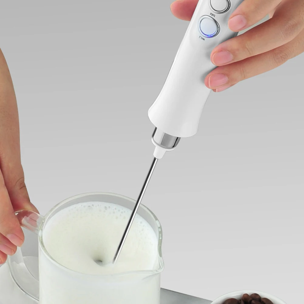 USB Electric Milk Frother 3 Whisk USB Charger Bubble Maker Coffee Foamer with 3 ModesHandheld Egg Beater Mixer Chocolate Latte
USB Electric Milk Frother 3 Whisk USB Charger Bubble Maker Coffee Foamer with 3 ModesHandheld Egg Beater Mixer Chocolate Latte